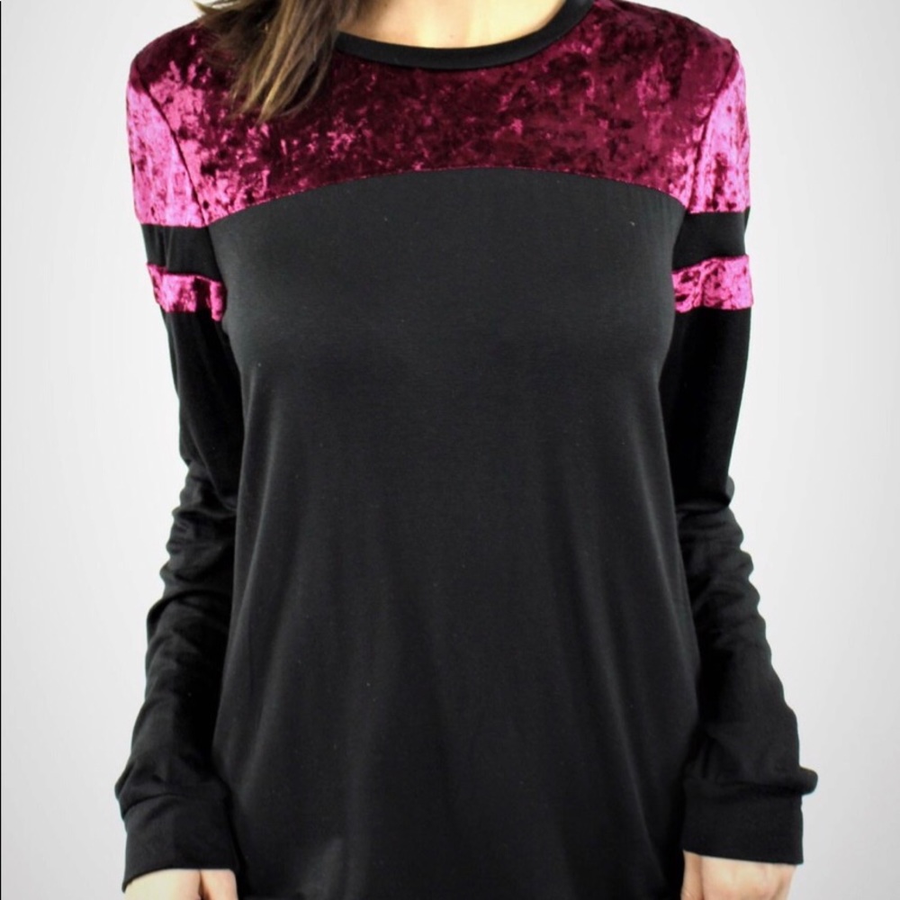 Black Velvet Top